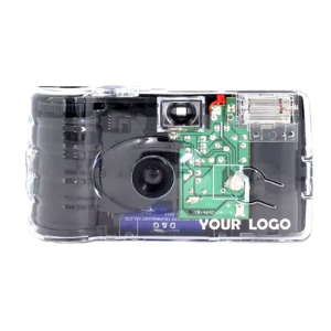 Transparent Disposable Film Camera with Flash